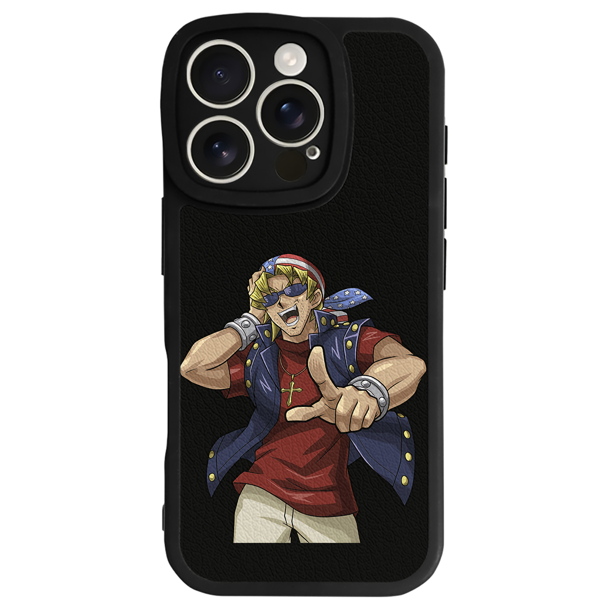 （画像用） 遊☆戯☆王 Yu-Gi-Oh! 【iPhone 16シリーズ対応】シリコンスマホケース（レザー調） 材質：シリコン